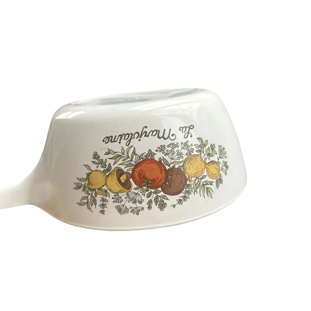 Corning Ware La Marjolaine Saucepan 1.5 Pint Vintage P-82-B Vegetable Print